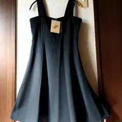 新品　penna felice　サイズL　黒　ロングワンピ　ジャンパースカート