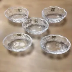 新品未使用　HOYA ガラス鉢　小さい器　シール付き 5客セット　夏の器　夏食器のサムネイル