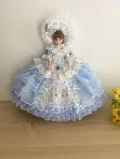 ジェニーsizeの作家様オリジナル/ボンネット&コートドレス3点セット