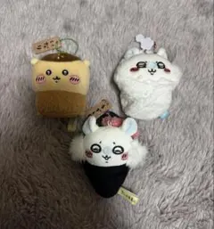 【ちいかわ】ぬいぐるみ3点セット モモンガ くりまんじゅう