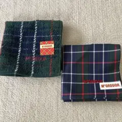 M'GREGOR チェック柄 ハンカチ タオルハンカチ　2枚セット