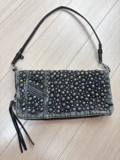 DIESEL デニム トートバッグ レザータッセル 底ラバー - メルカリ