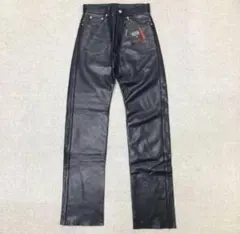 新品　FREEDOM レザーパンツ　ブラック　牛革　W28 ユニセックス　バイク