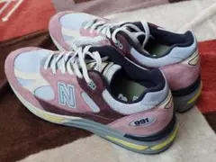 New Balance U991MG2 991V2 27.0cm ピンク/グレー
