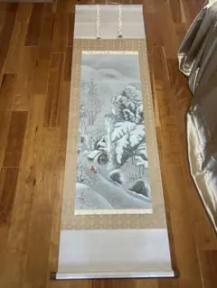 浮世絵　鳥文斎栄之 雪景色の掛軸 浮世絵 鳥文斎栄之 雪景色の掛軸 - メルカリ
