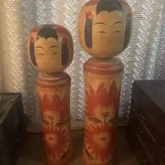 伝統こけし 2体セット 創作こけしのサムネイル