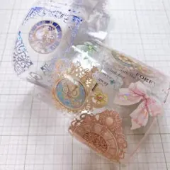 【M065】 海外マステ(PETテープ) 1ループ約100cm おすそ分け