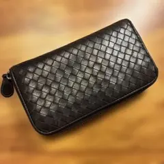 Bottega Veneta/ ボッテガ・ヴェネタ 長財布　ダークブラウン