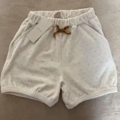新品未使用　petit main ドット柄 コーデュロイ　ショートパンツ130