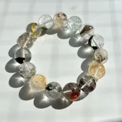 天然石ブレスレット ガーデンクォーツ 13ミリ