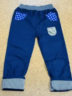 ネイビー長ズボン 星柄ポケット