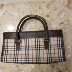 Burberry チェック柄 ハンドバッグ