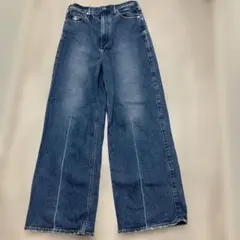 美品 IENA Le Denim ワイドデニムパンツ 36 - メルカリ