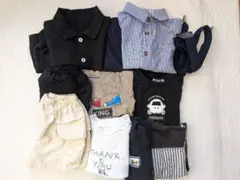 男の子 まとめ売り春夏11枚＋サスペンダーセット サイズ90-95