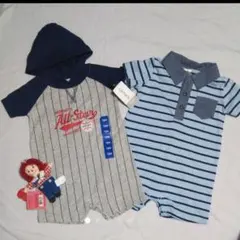 ❤️SALE❤️新品☆カーターズ★おとこの子＊ロンパース2枚組♪