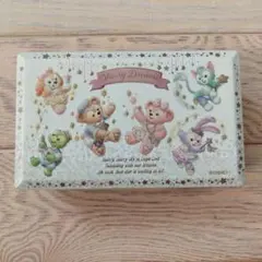 ダッフィー＆フレンズ　ディズニー　ダッフィー　ジェラトーニ　シェリーメイ　缶