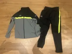 FINTA　ジャージ上下セット グレー/ブラック/イエロー 160