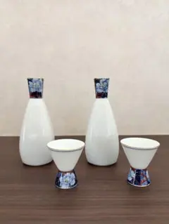 有田焼　和幸　染付牡丹　酒器　徳利　お猪口　セット