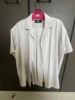 AZUL by moussy 半袖シャツ M ホワイト セットアップ