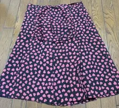 美品✨モスキーノ✨ハート柄フレアスカート シルク100%のサムネイル