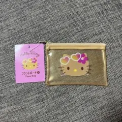 ハローキティ 日焼けキティ　フラットポーチS