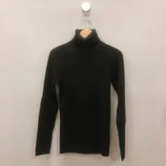 無印良品 首のチクチクをおさえた洗えるワイドリブ編みタートルネック 新品未使用