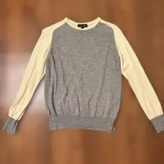 drawer グレー✖️ホワイトツートーン長袖ニット