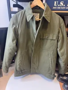 美品　U.S.NAVY A-2 デッキジャケット small