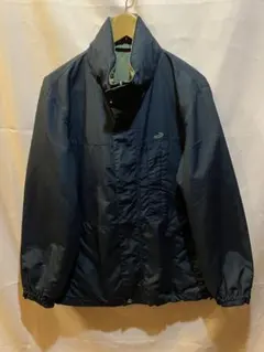 クロコダイル ジャケット　ナイロン ジップアップ 黒　ブラック　メンズ　M