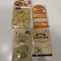 ポムポムプリン グッズ4点セット ヘアクリップ ヘアゴム ピック