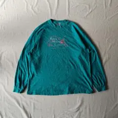 古着　Hanes　長袖カットソー　ロンT　カレッジ　サイエンスＴ　アメリカ製のサムネイル