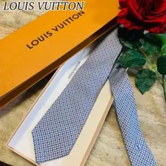 N808 ルイヴィトン V総柄 ロゴ 織り 高級 フォーマル ネクタイ メンズ