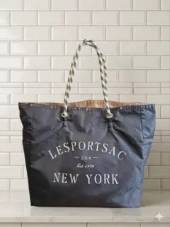 LeSportsac トートバッグ ブラック ロープハンドル 大きめ 美品 - メルカリ