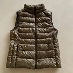 ユニクロ ダウンベスト XL レディース　ブラウン