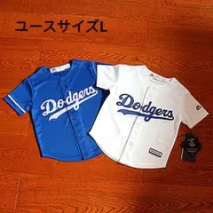 MLB ドジャース Majestic 両面刺繍 ユニフォーム ゲームシャツ L