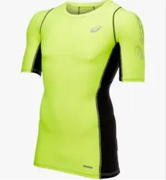 アシックス　asics　ウィンジョブ　ハーフスリーブシャツ　イエロー　XL