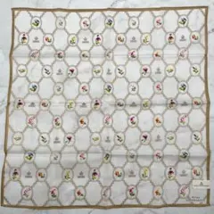 ROYAL COPENHAGEN ハンカチ 花柄 チェーン柄 49×49 未使用