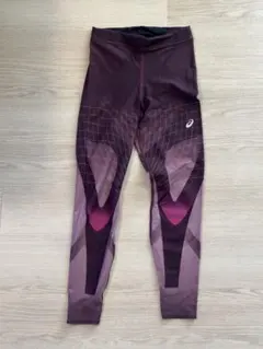 asics レディースランニングタイツ パープル Mのサムネイル