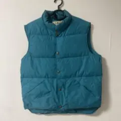 L.L.Bean ダウンベスト　ターコイズブルー　80s