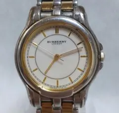 稼働/新品電池 Burberrys クォーツ 腕時計 デイト 3針 純正ベルト