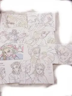 鬼滅の刃　劇場版　無限列車　ポストカード　煉獄杏寿郎　猗窩座　原画