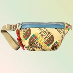 グッチ × ノースフェイス コラボ ナイロン ボディバッグ