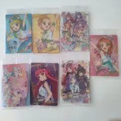 アイカツ　プリパラ　ウエハースカード　未開封　7点