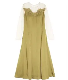 新品タグ付き　LAGUNAMOON LADYデコルテモチーフフレアドレス