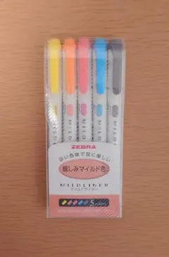 マイルドライナー　　親しみマイルド５色セットのサムネイル