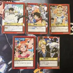 初期 ワンピースカードダス ハイパーバトル ルフィ海賊団 H14他5枚セット