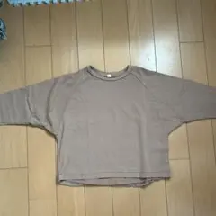 ベージュ ラグランスリーブ Tシャツ 130