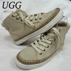 J216 美品 23.0cm アグ スニーカー ベージュ レディース