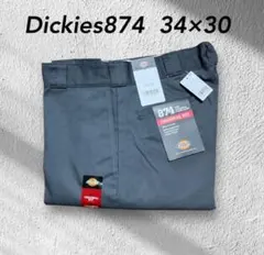 新品未使用ディッキーズ874 34x30 ワークパンツ チャコールグレー