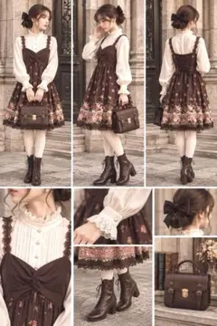 未使用】axes femme Kawaii メロディキャットジャンパースカート
